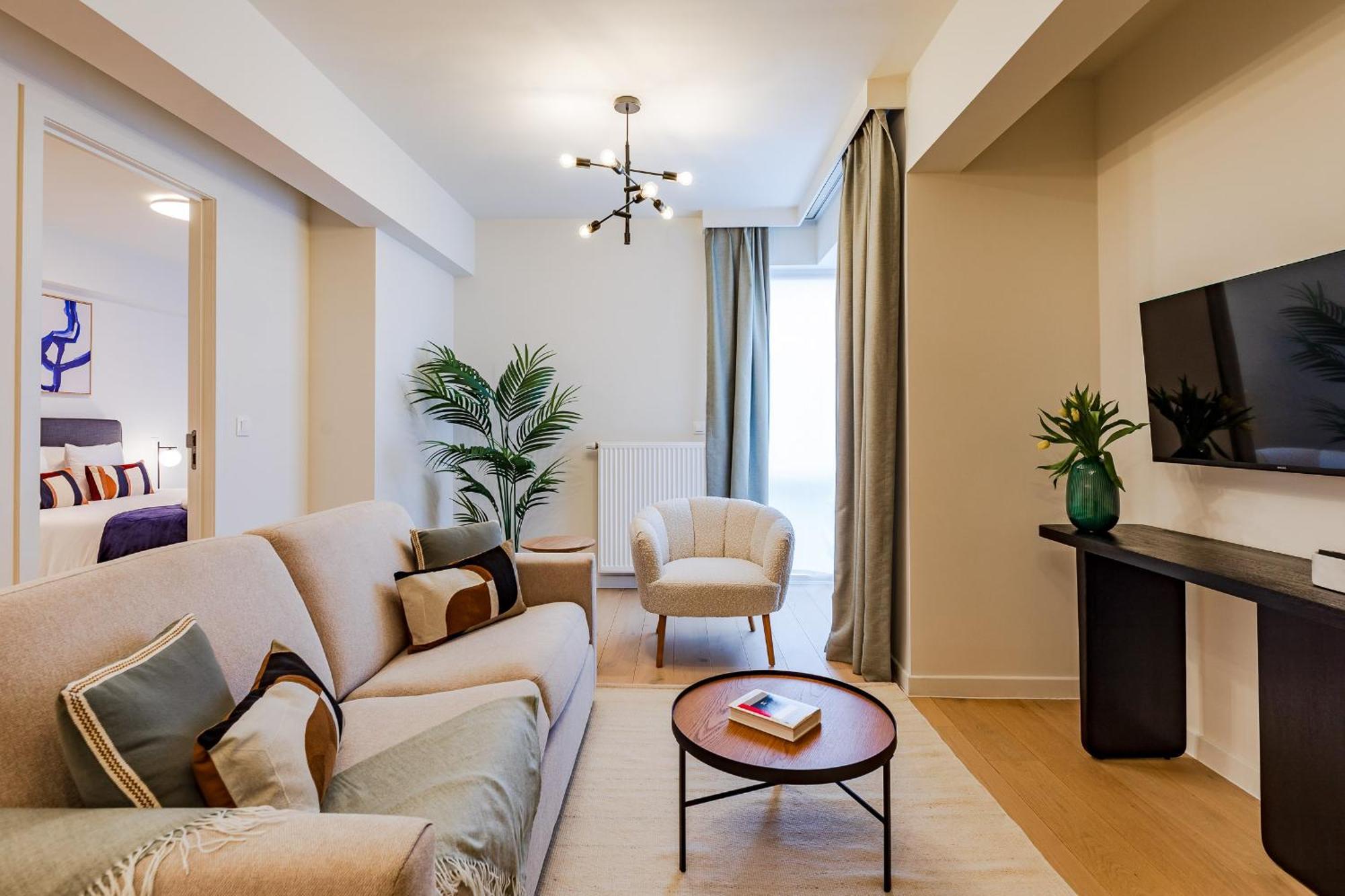 Diamant 1Br Apartment Brussels Luaran gambar
